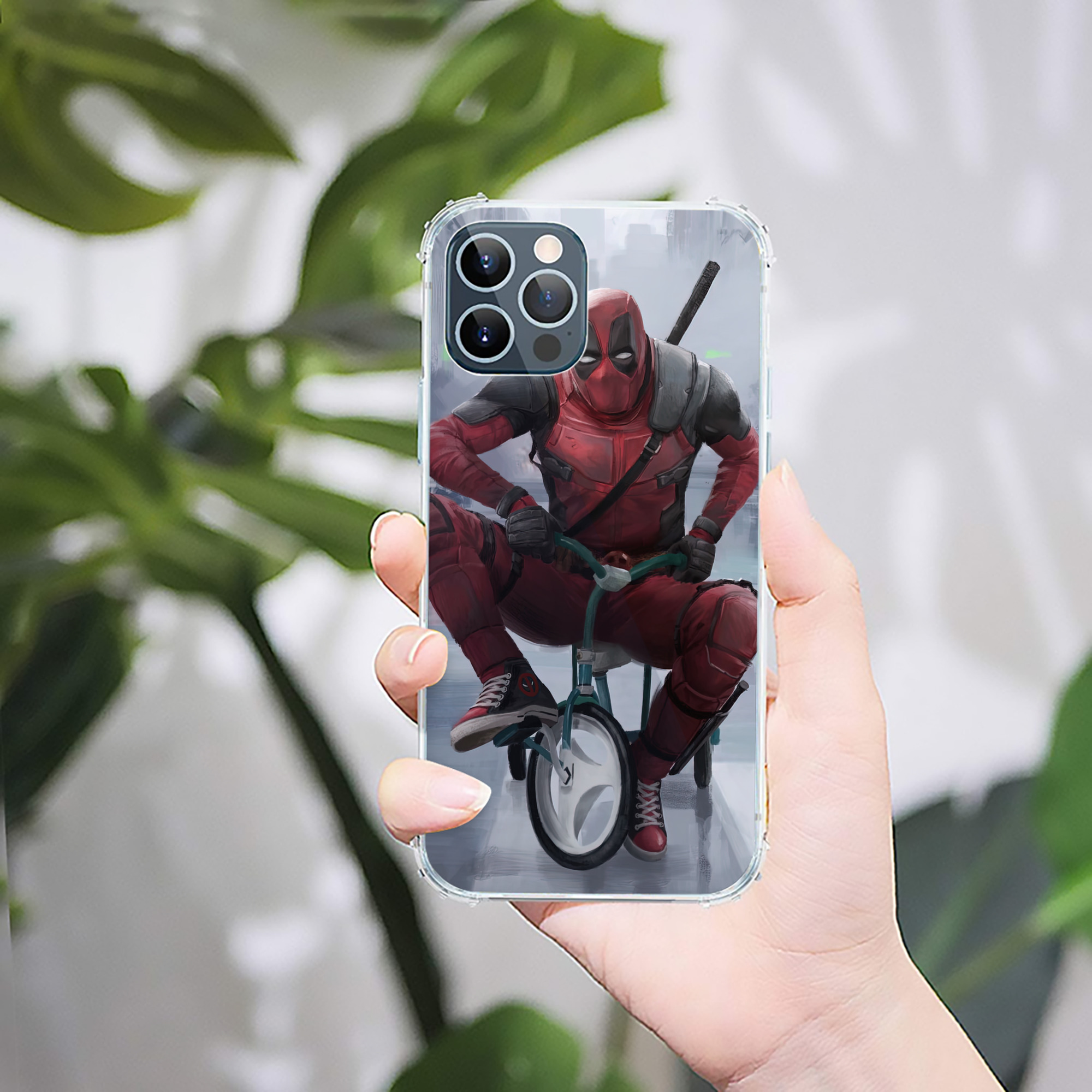 （画像用） Deadpool デッドプール 【iPhone 12シリーズ対応】透明スマホケース（クリアソフトケース）